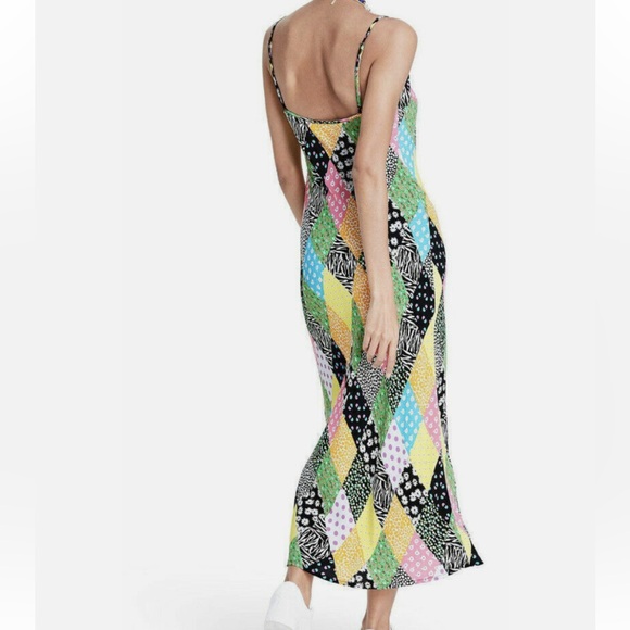 RIXO PATCHWORK DRESS - Picture 2 of 5